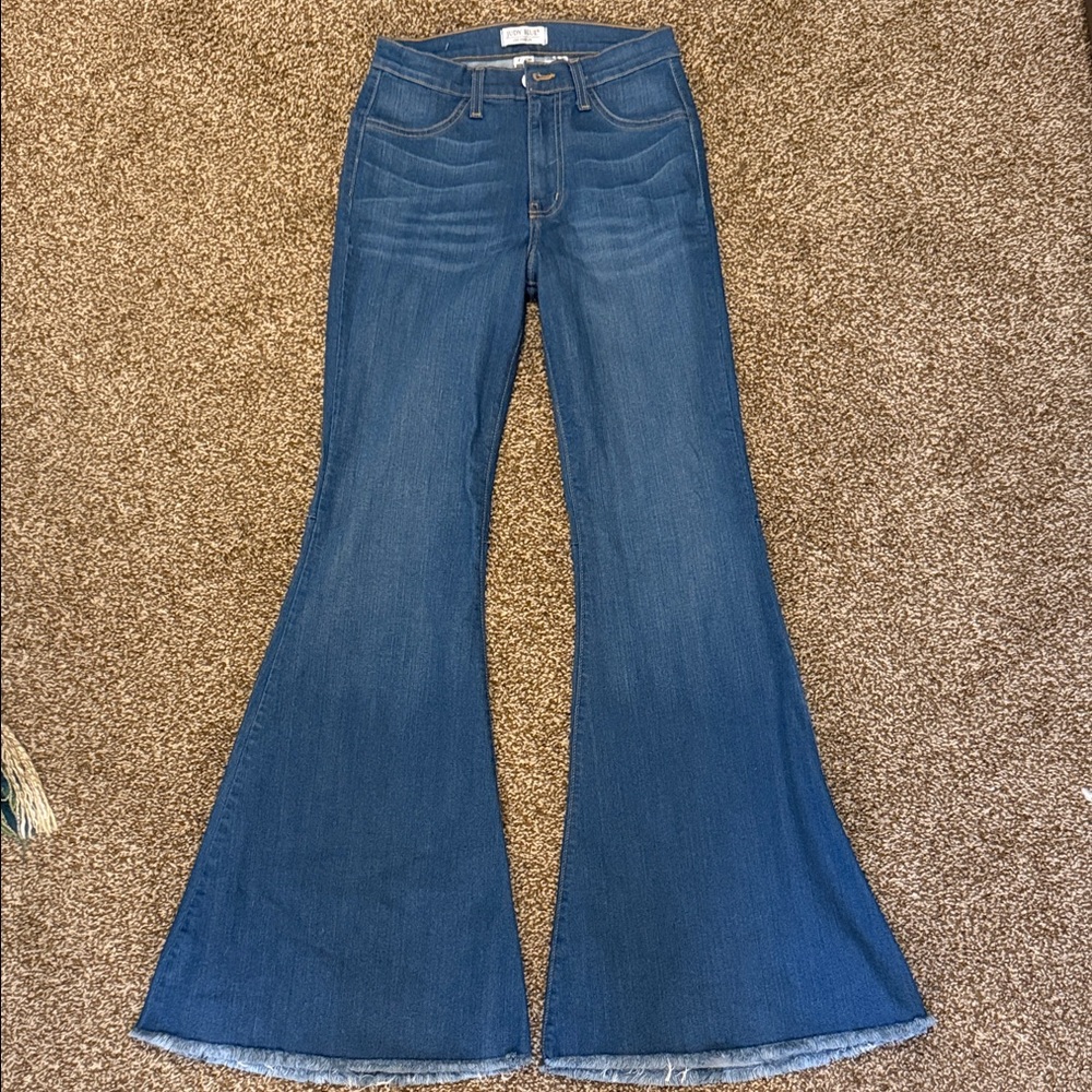 Judy Blue Dark Blue Wide Leg Jeans